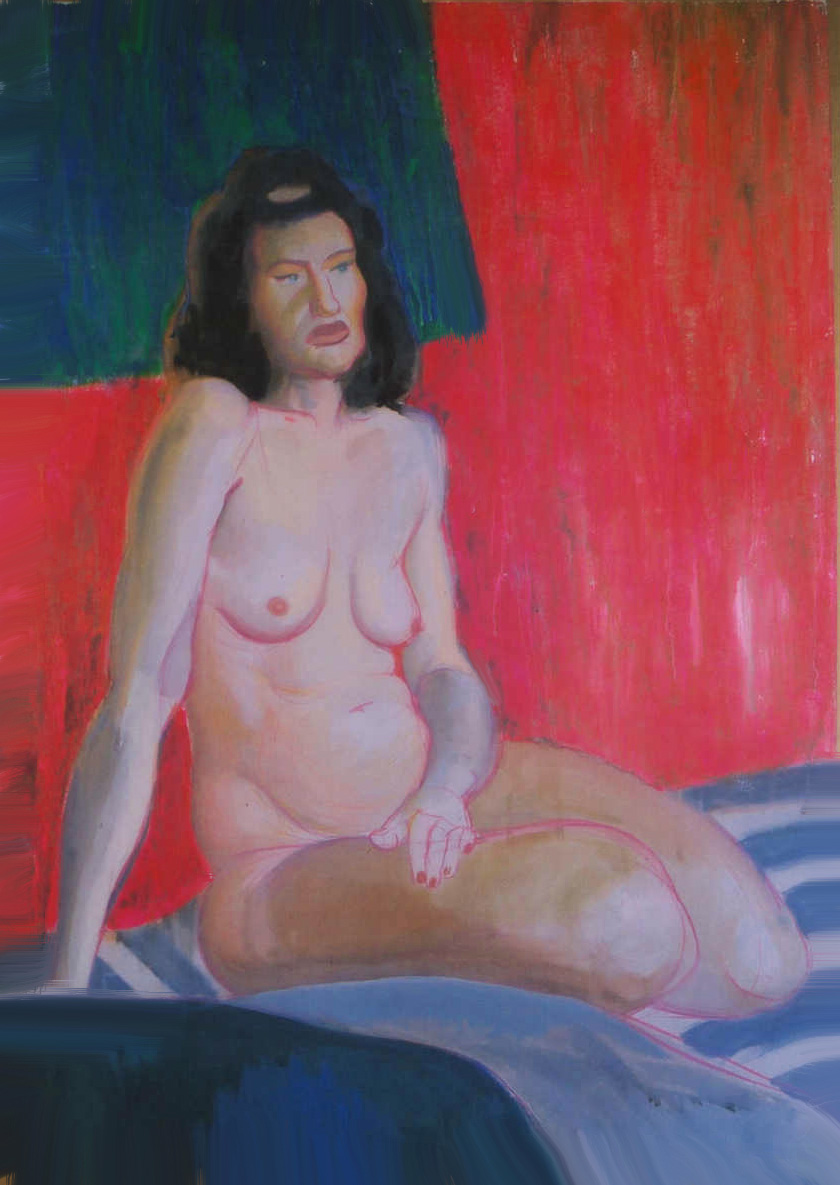 Acrylgemälde aus Idas Zeit an der Akademie
